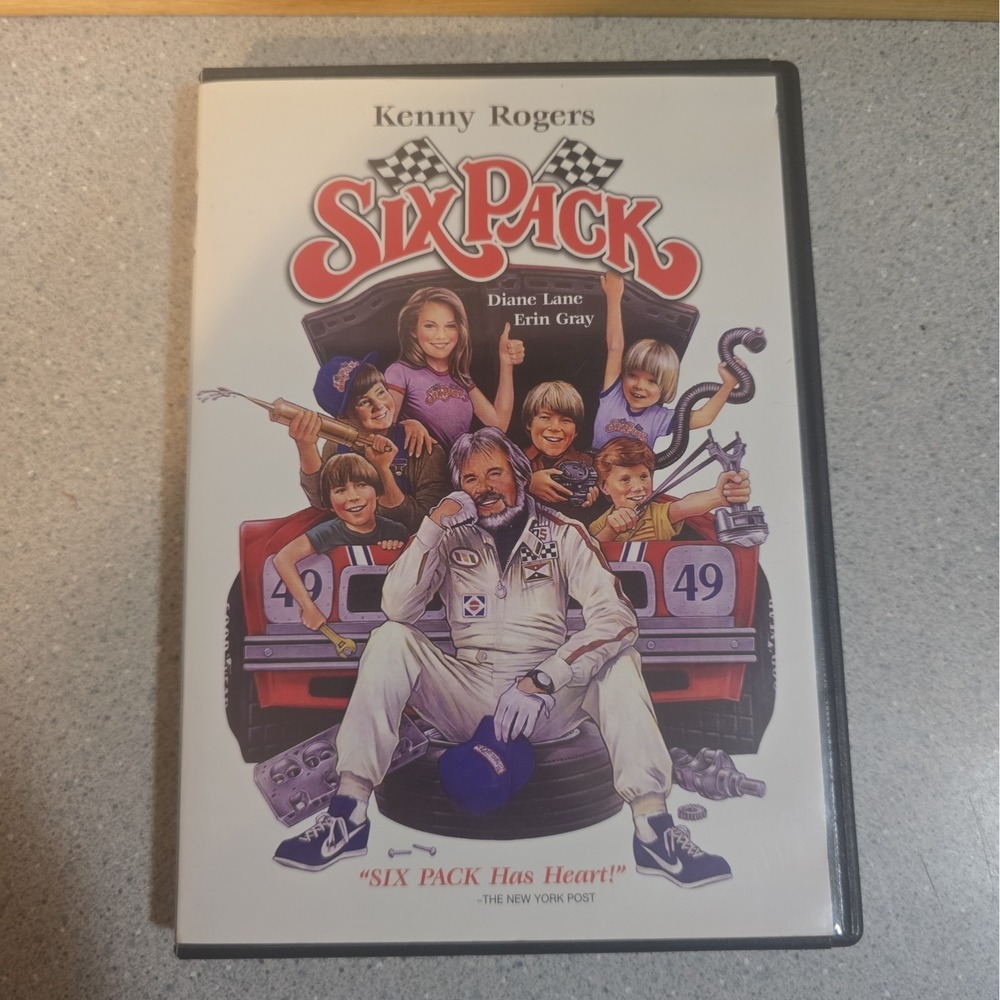 Six Pack DVD Kenny Rogers Diane Lane Movie With Insert